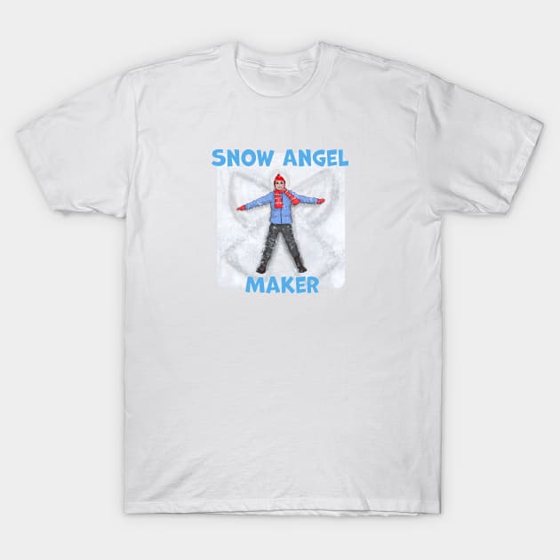 Snow Angel Maker T-Shirt by MMcBuck